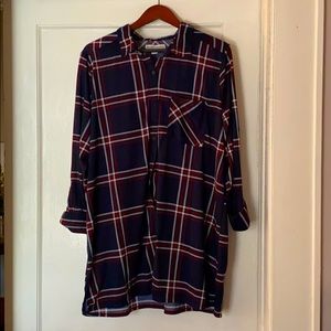 Soft plaid button down shirt